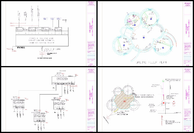 Earthbag Village, Creating a More Luxuriant Life With Sustainability, One Community Weekly Progress Update #613, Earthbag Village electrical design, Earthbag Village 4 Dome Project, sustainable electrical systems, dome home lighting design, appliance socket provisions, lightning arrestor installation, main electrical panel schematic, electrical load schedule preparation, watt and kVA load analysis, eco-friendly electrical solutions.