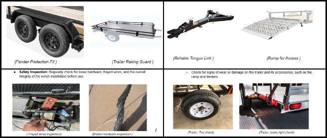 Vermiculture Toilet, Maximizing Sustainable Human Potential, One Community Weekly Progress Update #612, trailer components, utility trailers documentation, winch operating manual, safety measures, frayed wires checks, broken connections inspection, trailering operation manual, regular maintenance guidelines, inspection guidelines, report formatting improvements