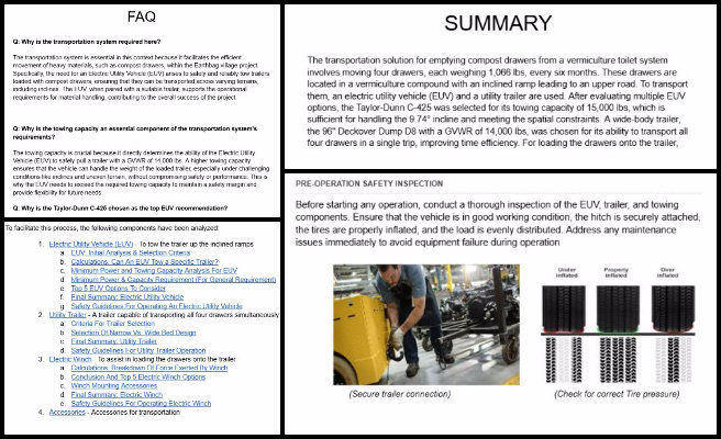 Vermiculture Toilet, Sustainability as a Foundation for Luxury Community Living, One Community Weekly Progress Update #614, report reformatting, webpage formatting requirements, section adjustments, alignment updates, content summary, report overview, frequently asked questions, transportation solution clarification, report improvements, content organization