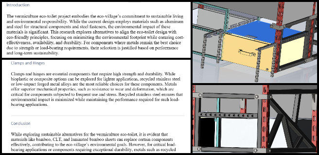 Vermiculture Toilet, Sustainability as a Foundation for Luxury Community Living, One Community Weekly Progress Update #614, Earthbag Village project, vermiculture eco-toilet design, structural engineering, eco-toilet drawer design, eco-toilet slider design, finite element analysis (FEA), sustainable materials research, master task list updates, collaborative design review, Dropbox documentation