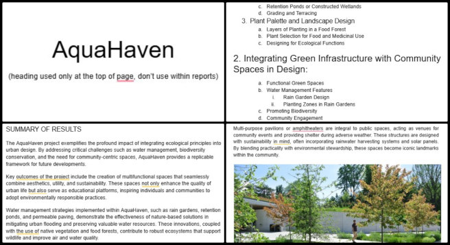 Aquapini and Walipini, Sustainability as a Foundation for Luxury Community Living, One Community Weekly Progress Update #614, Refined content for clarity and precision to enhance the communication of planting and harvesting plans, Relevant pictures added to the document for improved visual storytelling and engagement, Professional layout designed to create a visually appealing and well-structured final product, Enhanced visual elements incorporated into the final document for audience impact.