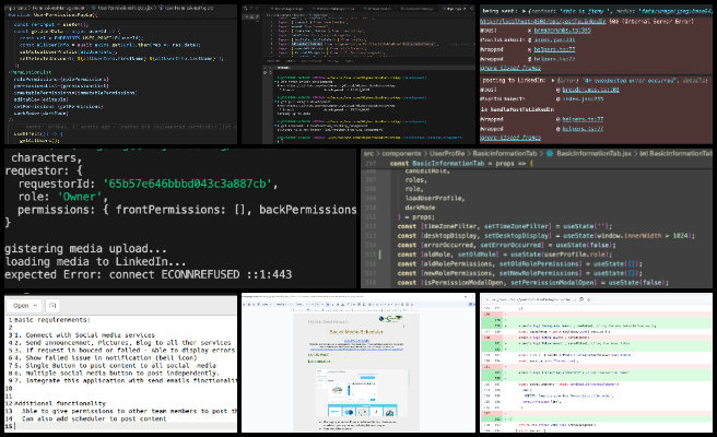 Highest Good Network Software, Maximizing Sustainable Human Potential, One Community Weekly Progress Update #612, volunteer trends query optimization, backend authentication troubleshooting, MongoDB Compass database analysis, API call integration enhancement, LinkedIn media upload compatibility, Facebook API connection research, social media auto-poster functionality, permissions management system updates, frontend and backend integration, route and controller method refinement