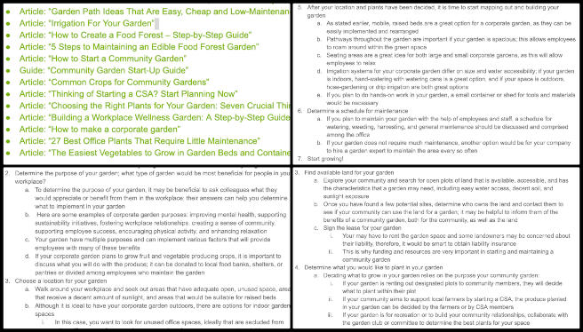 Highest Good Food, Earth-Care Communities, One Community Weekly Progress Update #619, Continued work on integrating Highest Good Food into small organizations, Focused on processes for food forests and community gardens, Completed administrative tasks and reviewed others' work with feedback, Finished a rough draft on food integration strategies, Documented resources for community and corporate gardens.