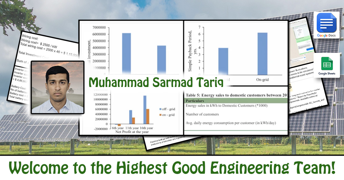 Muhammad Sarmad Tariq, One Community Volunteer, Highest Good collaboration, people making a difference, One Community Global, helping create global change, difference makers