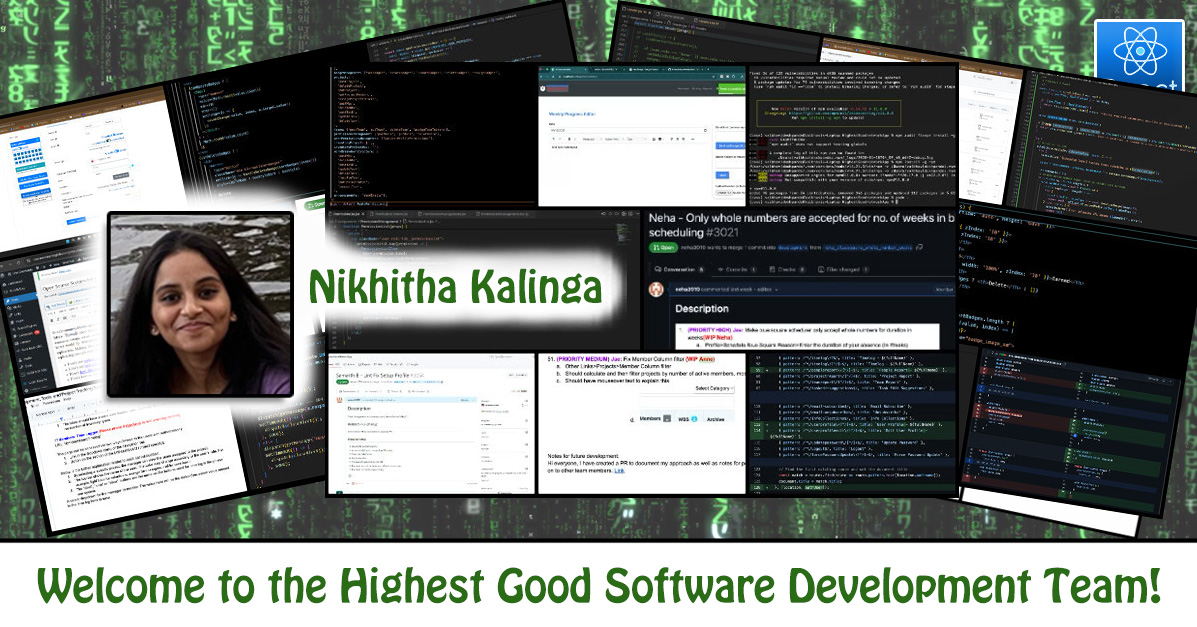 Nikhitha Kalinga, One Community Volunteer, Highest Good collaboration, people making a difference, One Community Global, helping create global change, difference makers