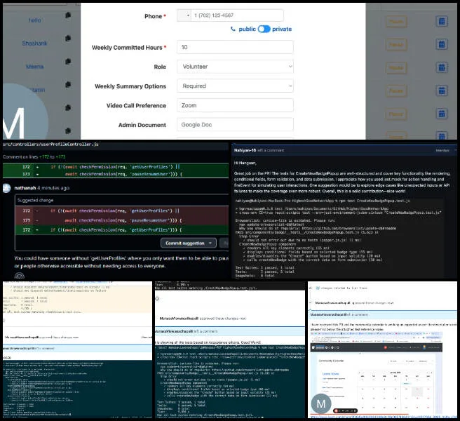 PR, Highest Good Network,Widespread and Lasting Sustainable Change, One Community Weekly Progress Update #617, pull request, PR review, PR review team, software team, software development, Highest Good Network, Highest Good society, One Community, MERN Stack, software engineering, MongoDB, React.js, Node.js, Express.js, open source software