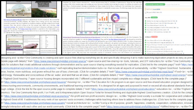 Highest Good Society, Creating a Stable Biosphere, One Community Weekly Progress Update #616, Reddit presence strategy, social media tracking, advanced SEO integration, blog optimization, HGN Phase 2 Evolution, social media strategy, Figma dashboard translation, RankMath tutorial application, Reddit engagement, cross-platform marketing