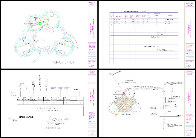 Earthbag Village, Ecological Models for Thriving, One Community Weekly Progress Update #620, Earthbag Village project, socket and panel layout, receptacles in bedrooms, air-conditioning sockets, distribution panel installation, first-floor electrical layout, electrical circuit breakers, ring circuits, eco-friendly building, sustainable architecture