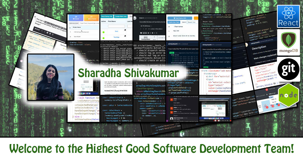 Sharadha Shivakumar, One Community Volunteer, Highest Good collaboration, people making a difference, One Community Global, helping create global change, difference makers