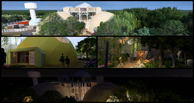 Jason, Duplicable City Center, Supporting the abundance of earth, One Community Weekly Progress Update #626, Lumion file optimization, video rendering efficiency, outdoor scene rendering, exterior walkthrough video, final render preparation, Lumion video render settings, architectural visualization, 3D exterior rendering, Dropbox file sharing, workflow compatibility adjustments