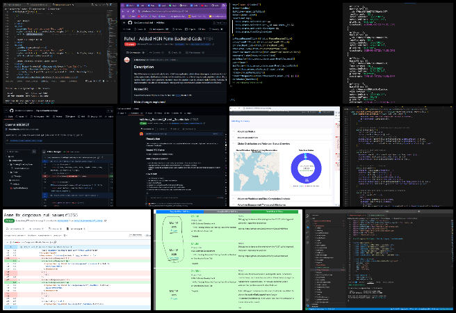 Highest Good Network Software, Ecological Global Transformation, One Community Weekly Progress Update #627, frontend development, API integration, data visualization, bug fixing, UI/UX design, backend development, GitHub repository management, time tracking system, social media automation, database optimization