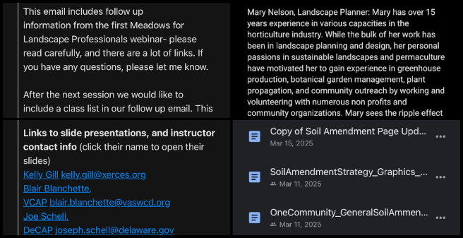 Highest Good Food, Supporting the Abundance of Earth, One Community Weekly Progress Update #626, Soil Amendments, Strategy Editing, Document Formatting, One Community, Meadow Gardens, Chesapeake Bay, Landscape Professional, Webinar Review, Key Points, Tutorial Updates.