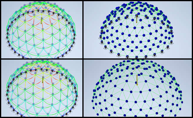 Shu Tsun, Duplicable City Center, Ecological Global Transformation, One Community Weekly Progress Update #627, Autodesk Inventor, structural analysis, frame analysis, city center dome, engineering challenges, design resolution, architectural design, structural integrity, spreadsheet management, meeting scheduling