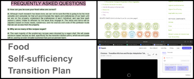 Highest Good Food, Upgrading Our Future, One Community Weekly Progress Update #631, Report Submission, Feedback Received, Formatting Edits, Organization Review, Plan Update, Input Implementation, Page Revision, Chelsea Edits.