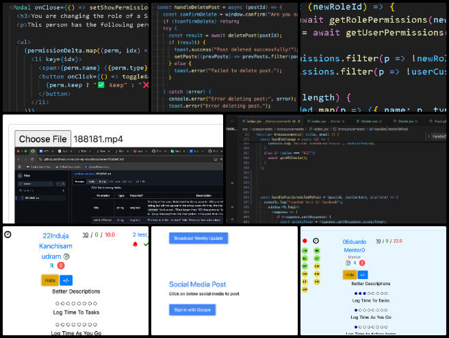 Team Skye, Highest Good Network Software, An Open Source Paradigm for Ecological Living, One Community Weekly Progress Update #630, CSS Debugging, Warning Component Styling, Confirmation Modal Implementation, Role Change Logic, Social Media Post Scheduling, Facebook Auto-Poster, Twitter Integration, YouTube Video Preview, Backend Development , Project Documentation