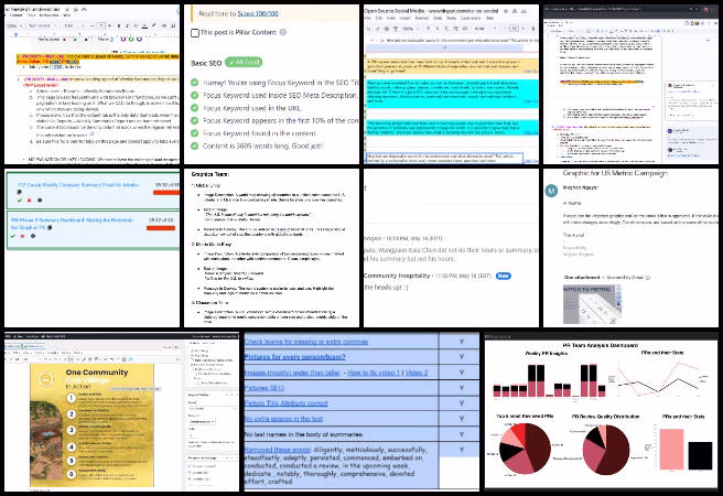 Highest Good Network software, A Model for New-world Eco-philanthropy, One Community Weekly Progress Update #636, One Community administration team, sustainability project management, project management for sustainability, volunteer coordination platform, social architecture development, Highest Good Network software, eco-philanthropy model, sustainable project analytics, Figma dashboard design, SEO content management.