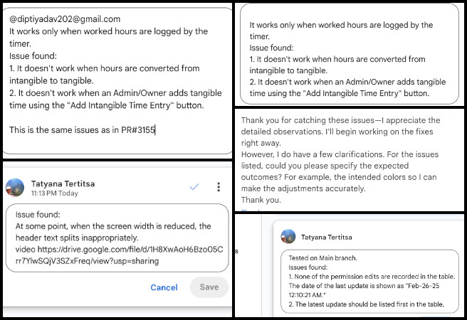 HGN PR Testing, New-paradigm Philanthropy and Change, One Community Weekly Progress Update #634, task editing bug fixes, Weekly Summary toggle issue, Work Breakdown Structure formatting, dark mode design improvements, volunteer software contributions, open source task management, auto-refresh popup fix, leaderboard UI issue, permission log tracking error.