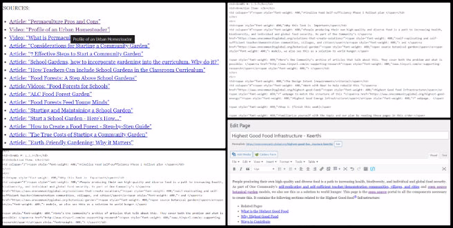 Highest Good Food, Global-Sustainability Systems Management, One Community Weekly Progress Update #633, Team Review, Collage Creation, Blog Update, Website Edit, Link Fixes, Bug Review, PR Identification, Submission.