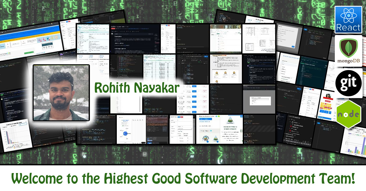 Rohith Nayakar, One Community Volunteer, Highest Good collaboration, people making a difference, One Community Global, helping create global change, difference makers
