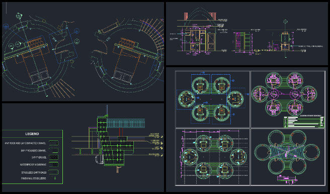 Earthbag Village, Global-Sustainability Systems Management, One Community Weekly Progress Update #633, structural column integration, plumbing section update, architectural furniture layout, coordinated drawing set, reference drawing alignment, layer management standards, annotation consistency, drawing organization best practices, construction-ready plans, architectural and structural coordination