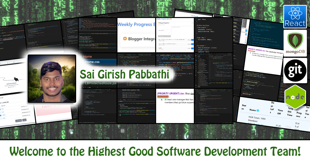 Sai Girish Pabbathi, One Community Volunteer, Highest Good collaboration, people making a difference, One Community Global, helping create global change, difference makers