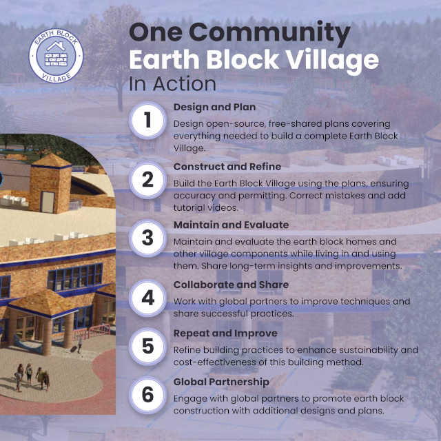Highest Good Housing, Earth Block Village, earth block home construction, sustainable earth block homes, open source earth block plans, eco-friendly earth block housing, affordable earth block living, DIY earth block homes, earth block dome homes, replicable earth block models, earth block building techniques, off-grid earth block homes, earth block architecture, earth block community housing, green earth block construction, earth block housing solutions, self-sufficient earth block living, earth block home designs, natural building with earth blocks, eco-sustainable earth block villages