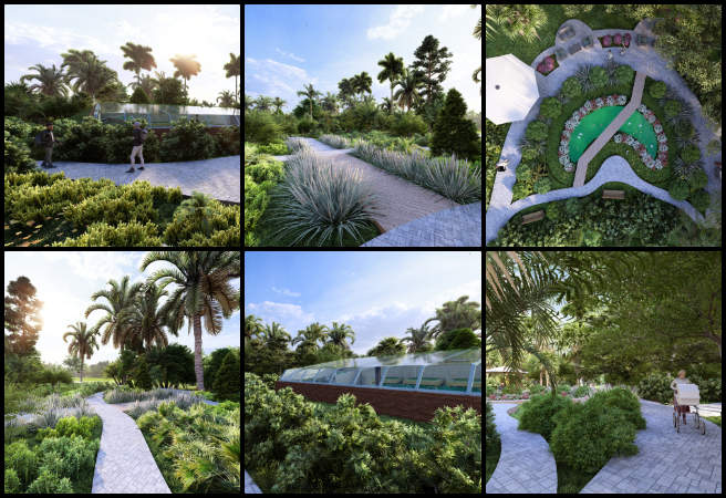 Highest Good Food, Self-replicating Highest Good Creation, One Community Weekly Progress Update #641, Earthbag Village architectural modeling, SketchUp to Lumion export, sustainable village rendering, terrain and vegetation integration, human scale visualization, material setting adjustments, open source housing design, self-replicating community planning, sustainable architecture visuals, eco-friendly village development.