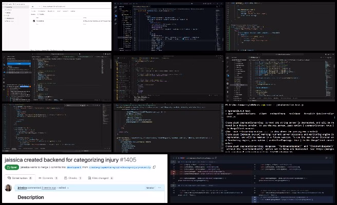 unit testing in JavaScript, merge conflict resolution, Facebook API integration, Express MongoDB API development, CSS Modules migration, Bitly OAuth backend setup, data visualization with Recharts, injury severity dashboard, Supplier Performance chart, establishing abundant community systems, Binary Brigade, Highest Good Network software, Establishing Abundant Community Systems, One Community Weekly Progress Update #638