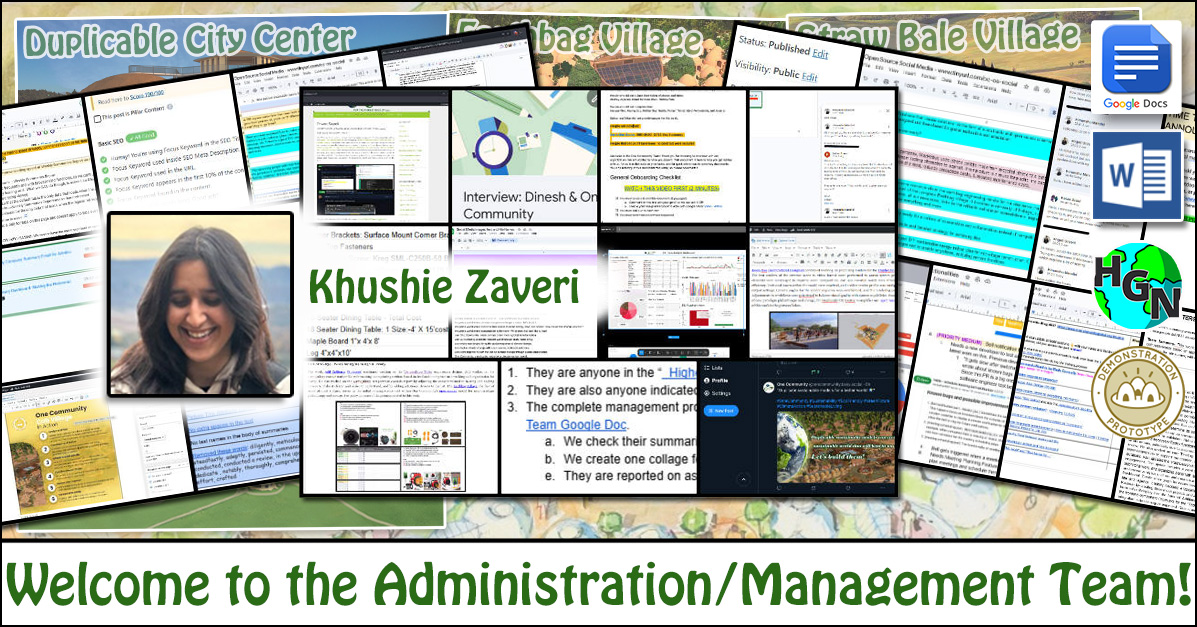 Khushie Zaveri One Community Volunteer, Highest Good collaboration, people making a difference, One Community Global, helping create global change, difference makers