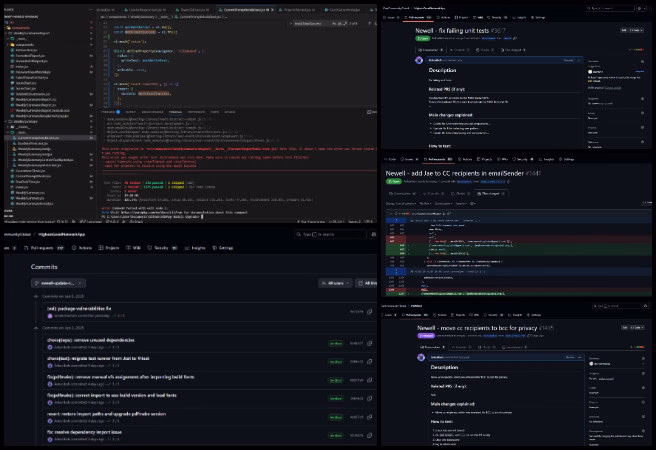 Moonfall Team,Highest Good Network Software, Establishing Abundant Community Systems, One Community Weekly Progress Update #637, backend API routing, Node.js 20 migration, NestJS backend development, frontend access toggling, dark mode responsive charts, Vitest test framework, availability feature backend, time entry logging updates, HGN platform development, Figma UI implementation