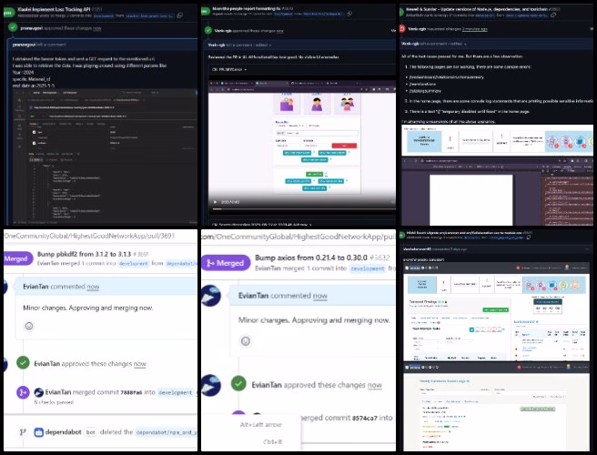 PR, Highest Good Network Software, Self-replicating Highest Good Creation, One Community Weekly Progress Update 641, pull request, PR review, PR review team, software team, software development, Highest Good Network, Highest Good society, One Community, MERN Stack, software engineering, Use MongoDB, React.js, Node.js, Express.js, open source software