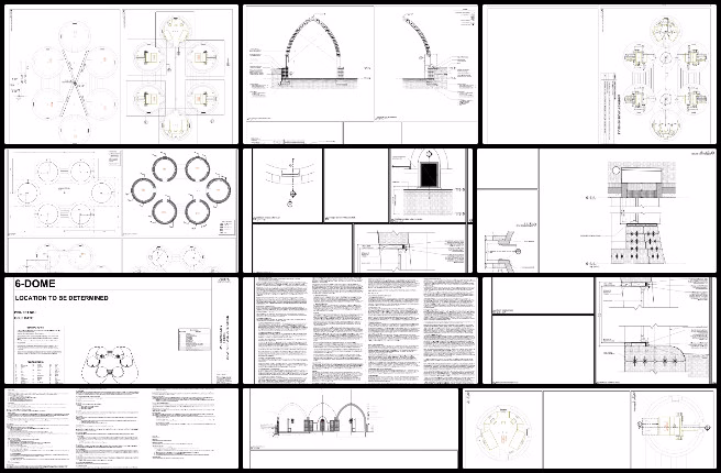 Earthbag Village, Collectively Improving the Standard of Living, One Community Weekly Progress Update #637, earthbag village civil engineering, six-dome structure design, sustainable dome housing plans, construction-ready dome blueprints, eco-village structural revisions, open source housing design, dome architecture updates, collaborative building design, sustainable community engineering, One Community village planning