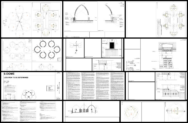 Earthbag Village, Collectively Improving the Standard of Living, One Community Weekly Progress Update #637, earthbag village civil engineering, six-dome structure design, sustainable dome housing plans, construction-ready dome blueprints, eco-village structural revisions, open source housing design, dome architecture updates, collaborative building design, sustainable community engineering, One Community village planning