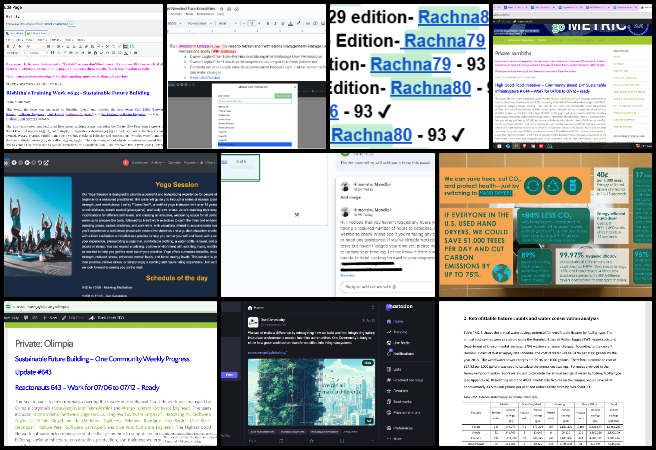 Highest Good Network software, Community-based DIY Sustainable Infrastructure, One Community Weekly Progress Update #644, community-based DIY sustainable infrastructure, Highest Good Network software, sustainability research and education, admin training and onboarding, social media campaign coordination, Figma navigation updates, SEO optimization tasks, volunteer bio management, blog content creation and publishing, sustainable toilets and faucets research.