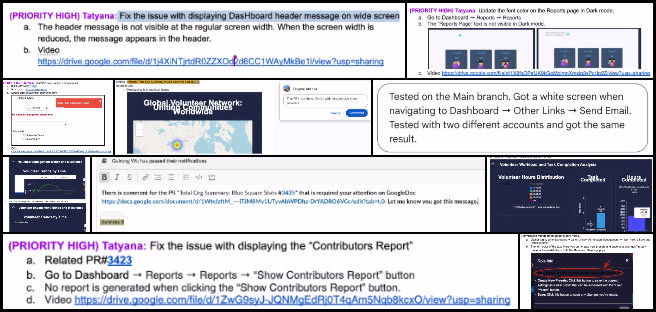 Core Team, HGN PR Testing, Community based DIY Sustainable Infrastructure, One Community Weekly Progress Update #644, HGN PR testing, permissions management fixes, dark mode UI updates, profile picture fallback, white screen issue resolution, volunteer task assignments, dashboard bug reporting, UI testing and validation, contributors report display issue, backend data chart issue