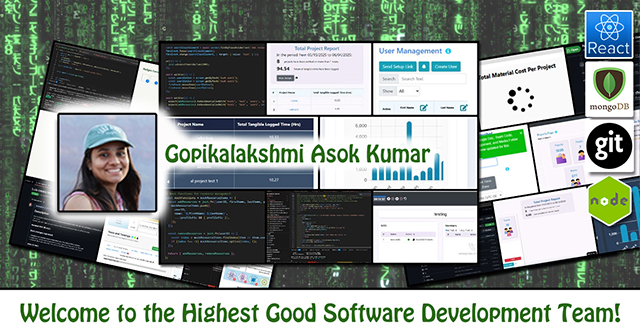 Gopikalakshmi Asok Kumar, One Community Volunteer, Highest Good collaboration, people making a different, One Community Global, helping create global change, difference makers