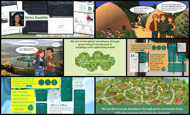 AI character design, social media visuals, infographic updates, sustainable design communication, volunteer bio updates, onboarding content design, Photoshop character art, visual content refinement, teamwork in digital content creation, sustainability-focused graphics