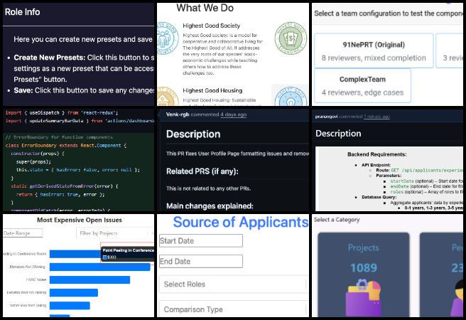 how to make a difference in the world, One Community Weekly Progress Update #645, sustainable software infrastructure, backend development with MongoDB, React Hook Form integration, dark mode UI fixes, community-based DIY sustainable infrastructure, permission-based access control, job application analytics dashboard, volunteer-driven software innovation