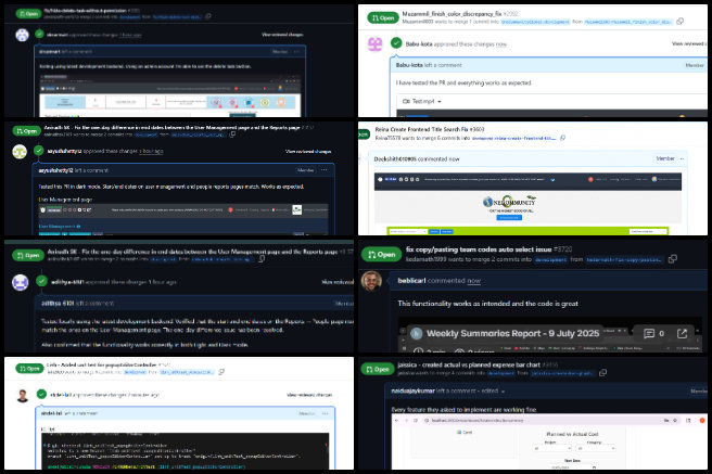 PR, Highest Good Network Software, Sustainable Future Building, One Community Weekly Progress Update #643, pull request, PR review, PR review team, software team, software development, Highest Good Network, Highest Good society, One Community, MERN Stack, software engineering, MongoDB, React.js, Node.js, Express.js, open source software