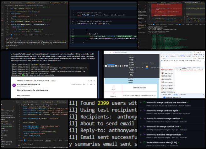 Team Skye, Highest Good Network Software, How to Make a Difference in the World, One Community Weekly Progress Update #645, Popular Pull Requests API, Weekly Summary Email Functionality, Bell Notification for Meetings, GitHub API Data Sync, Cron Job Implementation, PullRequest Database Model, OnlyWire Replacement Project, Merge Conflict Resolution, Notification Authentication Error, Meeting Reminder Feature