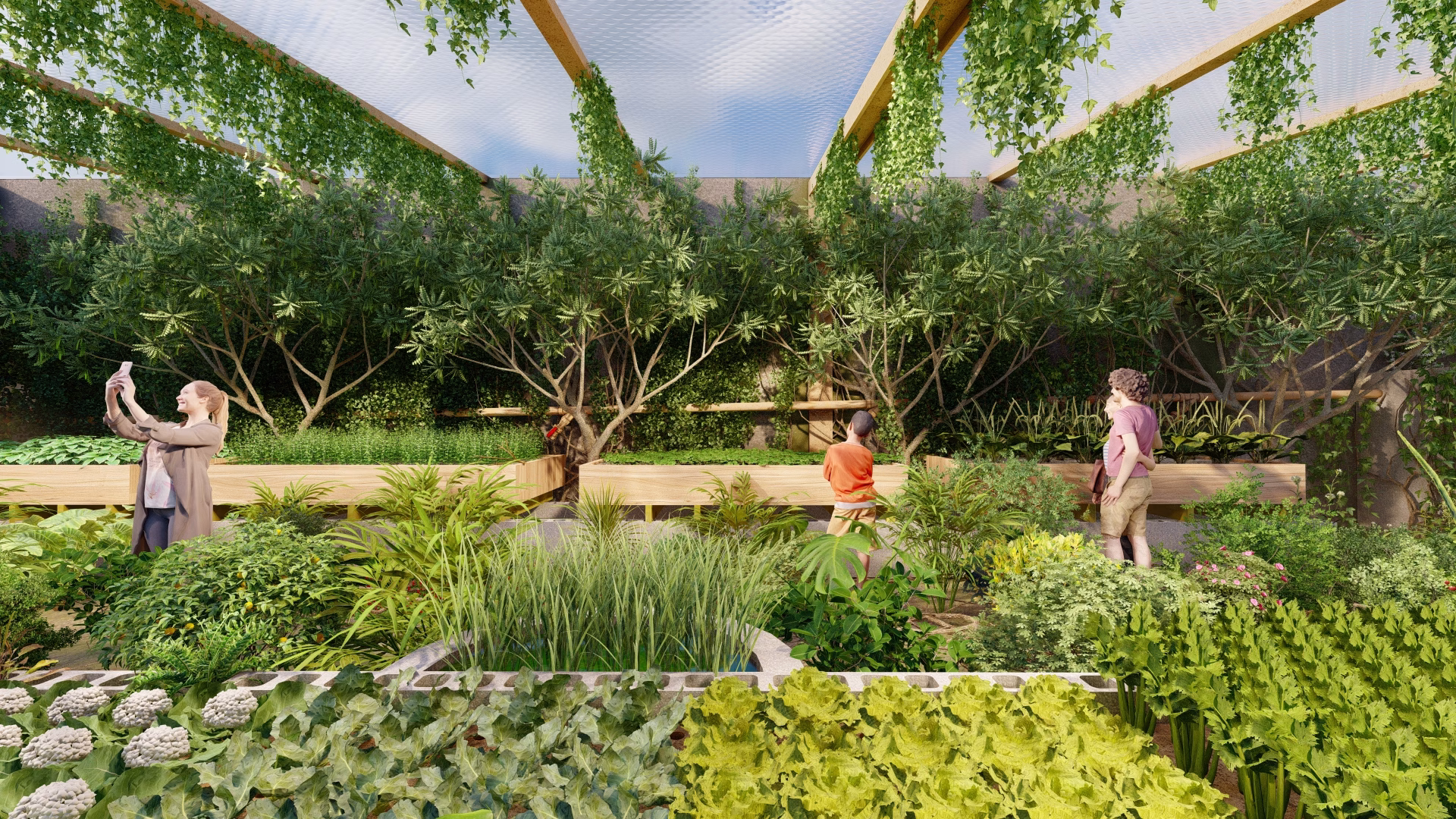 integrated aquaponics system, sustainable aquaculture and hydroponics, closed-loop farming system, water-efficient agriculture, aquaponics with biological filtration, soilless plant cultivation, ammonia to nitrate conversion, nitrifying bacteria in aquaponics, year-round greenhouse production, eco-friendly farming with fish and plants