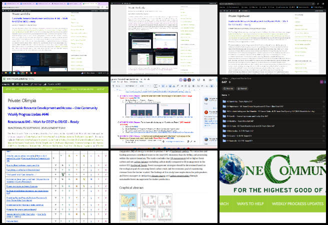 Highest Good Network software, Creating an Ecological Living Paradigm, One Community Weekly Progress Update #647, ChatGPT said: ecological living paradigm, Highest Good Network, sustainable community management, project administration team, volunteer coordination, software testing and review, SEO content optimization, social media management, task management and documentation, sustainable development projects.