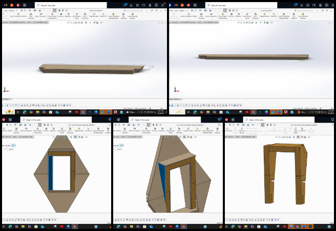 Ariana, Duplicable City Center, Sustainable Resource Development and Access, One Community Weekly Progress Update #646, material switch window redesign, reduced complex cuts, updated window part dimensions, eliminated glued components, assembly instruction updates, material thickness adjustment, revised window fit, improved construction process, new window material impact, window design optimization