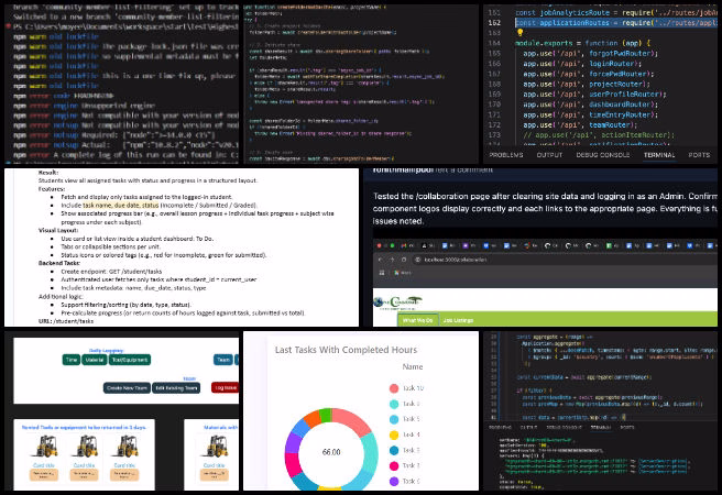 Code Crafters, Creating an ecological living paradigm, Highest Good Network Software, One Community Weekly Progress Update #647, Highest Good Network software, open-source ecological software development, dark mode CSS bug fix, student and educator dashboard enhancements, contributor access management automation, Node 20 bug resolution, sustainable community task tracking, MERN stack software team, Highest Good Society project, collaborative eco-living platform.