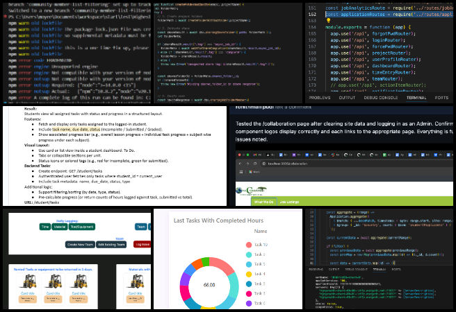 Code Crafters, Creating an ecological living paradigm, Highest Good Network Software, One Community Weekly Progress Update #647, Highest Good Network software, open-source ecological software development, dark mode CSS bug fix, student and educator dashboard enhancements, contributor access management automation, Node 20 bug resolution, sustainable community task tracking, MERN stack software team, Highest Good Society project, collaborative eco-living platform.