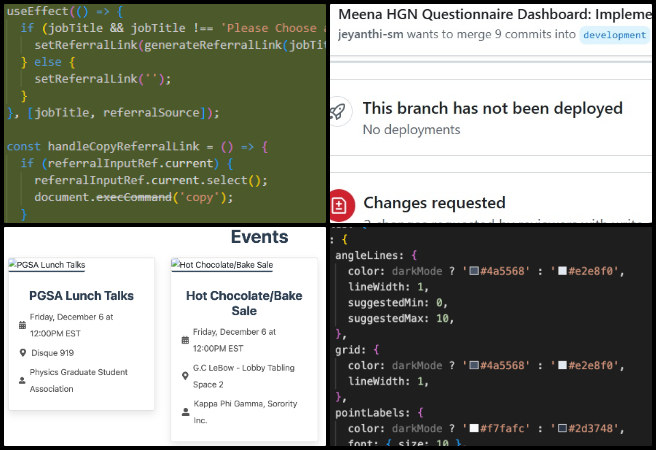 Creating an Ecological Living Paradigm, One Community Weekly Progress Update #647, HGN Software Development, Highest Good Network, EventFeedback collection, Node version update, Husky pre-commit hook, ESLint fixes, Navbar styling changes, Referral Link Requirement feature