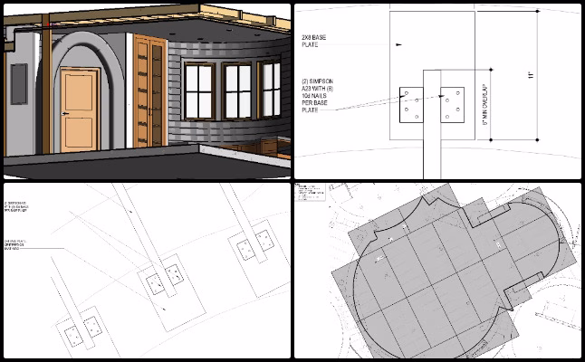 Earthbag Village, Creating an Ecological Living Paradigm, One Community Weekly Progress Update #647, Earthbag Village construction documents, sustainable architecture design, MEP coordination drawings, eco village housing project, architectural ceiling detail, gypsum board ceiling layout, roof structure baseplate detail, bedroom loft baseplate design, open source sustainable