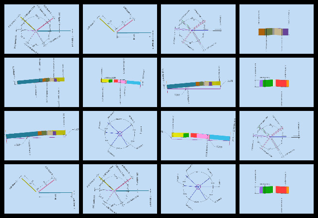 Row 2 dome design adjustments, parts documentation update, project spreadsheet reorganization, component naming accuracy, CAD model alignment, assembly preparation for Row 3, architectural part annotations, sustainable building documentation, dome assembly framework, precision part dimensioning.