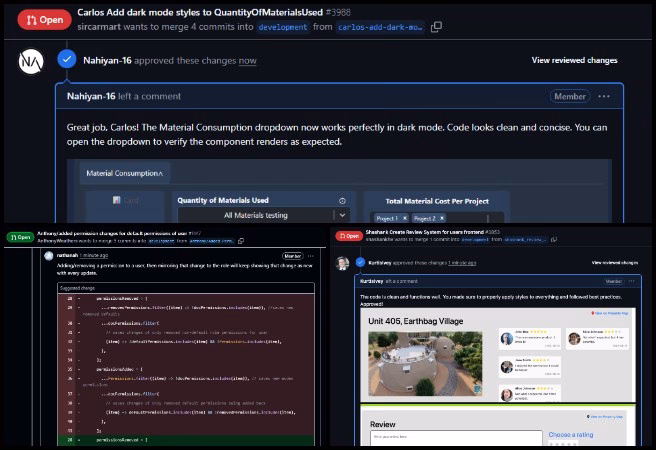 Highest Good Network Software, Launching a New Paradigm of Sustainable Ideas, One Community Weekly Progress Update #650, pull request, PR review, PR review team, software team, software development, Highest Good Network, Highest Good society, One Community, MERN Stack, software engineering,Use MongoDB, React.js, Node.js, Express.js, open source software