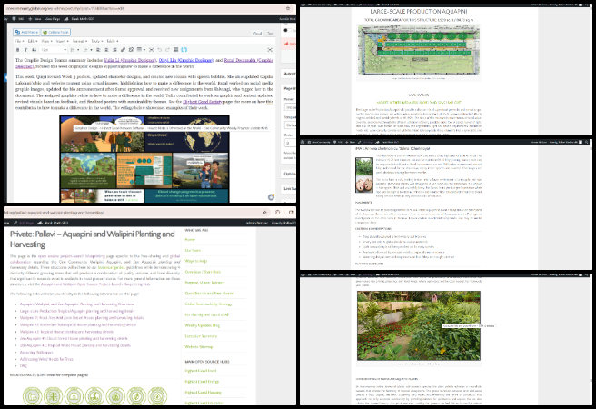 Highest Good Food, Sustainable Resource Development and Access, One Community Weekly Progress Update #646, Interview submission updates, Zenapini #2 content integration, Walipini #2 content addition, website content review and submission, blog 645 content creation, teammate collaboration, feedback incorporation, consistent content formatting, sustainable agriculture documentation, open source project updates.